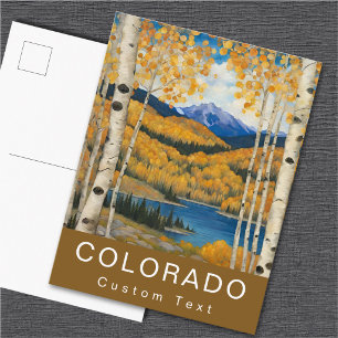 Aangepaste Colorado Aspens Bergen Herfst Briefkaart