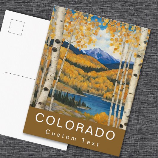 Aangepaste Colorado Aspens Bergen Herfst Briefkaart