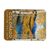 Aangepaste Colorado Aspens Mountains Herfst Magneet (Horizontaal)
