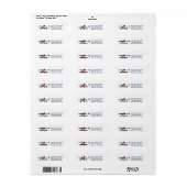Aangepaste Colorado vlaggenforel vis adresetikette Etiket (Full Sheet)