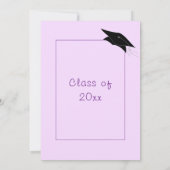 Aangepaste Colors Modern Gradun Party Uitnodiging (Achterkant)