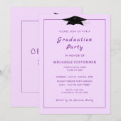 Aangepaste Colors Modern Gradun Party Uitnodiging (Voorkant / Achterkant)