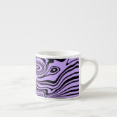 Aangepaste Colors Waves Espresso Cup - Paars Kop (Rechts)