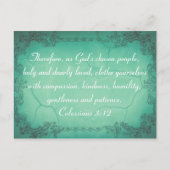 Aangepaste Colossians 3:12 Kindness Bible Vine Briefkaart (Voorkant)