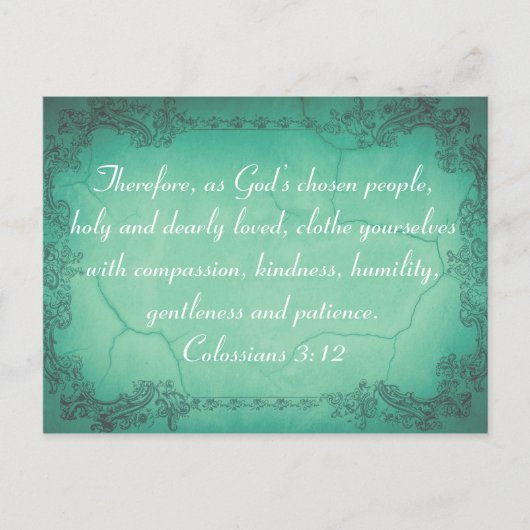 Aangepaste Colossians 3:12 Kindness Bible Vine Briefkaart (Voorkant)
