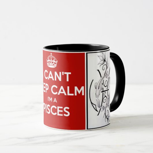 Aangepaste combo-mok/Zodiac-pisces Mok (Voorkant rechts)