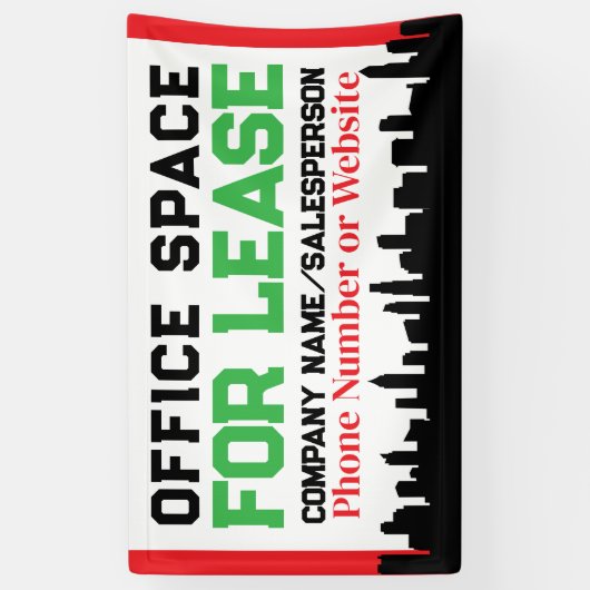 Aangepaste commerciële Kantoor-ruimte voor leasebe Spandoek (Verticaal)