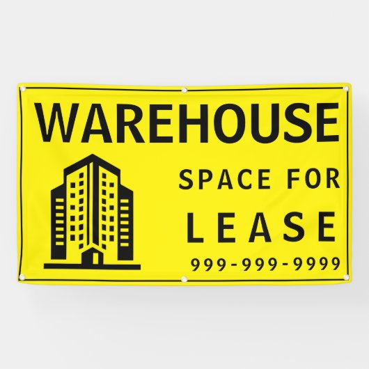Aangepaste commerciële magazijnruimte voor lease spandoek (Horizontaal)