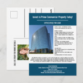 Aangepaste Commerciële Onroerende Goederen Briefkaart (Voorkant / Achterkant)