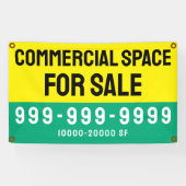 Aangepaste commerciële ruimte te huur Professional Spandoek (Horizontaal)