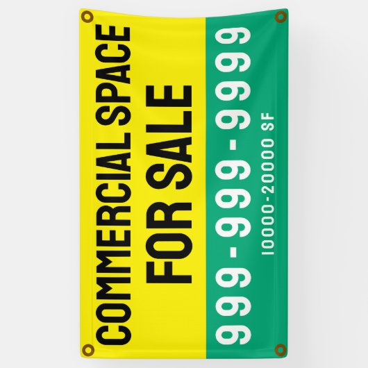 Aangepaste commerciële ruimte te huur Professional Spandoek (Verticaal)