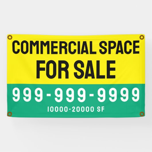 Aangepaste commerciële ruimte te huur Professionee Spandoek (Horizontaal)
