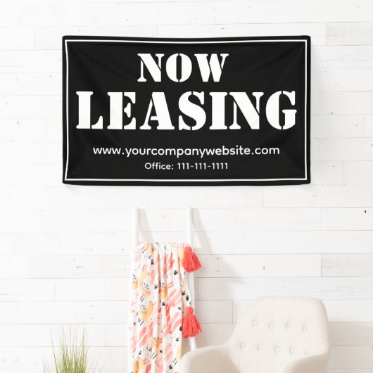 Aangepaste commerciële ruimte voor leasebedrijf spandoek (Insitu)