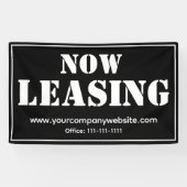 Aangepaste commerciële ruimte voor leasebedrijf spandoek (Horizontaal)