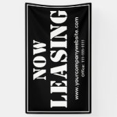 Aangepaste commerciële ruimte voor leasebedrijf spandoek (Verticaal)