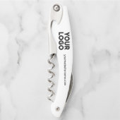 Aangepaste Company Logo en Business Website of Slo Kurkentrekker (Voorkant)