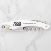 Aangepaste Company Logo en Business Website of Slo Kurkentrekker (Voorkant)