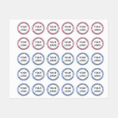 Aangepaste Company Logo en tekst Business Round La Labels (Vel)