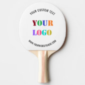 Aangepaste Company Logo en tekst Ping Pong Paddle Tafeltennisbatje (Voorkant)