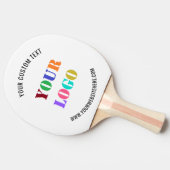 Aangepaste Company Logo en tekst Ping Pong Paddle Tafeltennisbatje (Zijkant)
