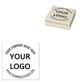 Aangepaste Company Logo en tekst Ronde Rubber Stam Rubberstempel (Gestempeld)