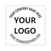 Aangepaste Company Logo en tekst Ronde Rubber Stam Rubberstempel (Afrduk)