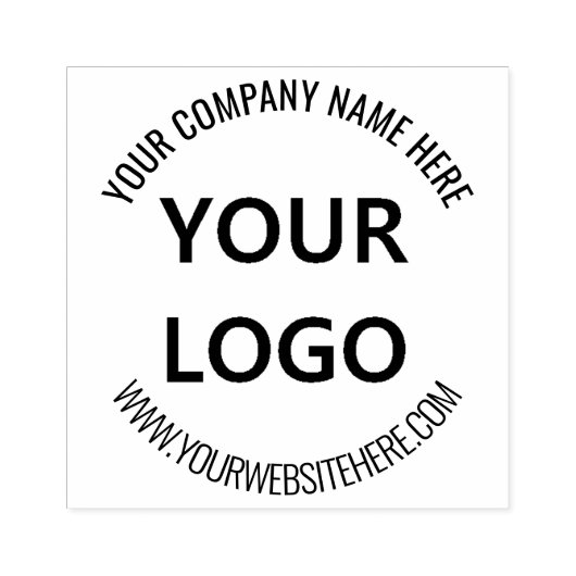 Aangepaste Company Logo en tekst Ronde Rubber Stam Rubberstempel (Afrduk)