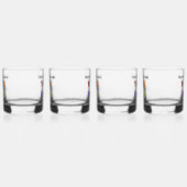 Aangepaste Company Logo en tekst uw zakelijke cade Whisky Glas (Links)