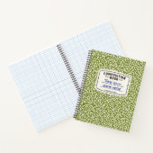Aangepaste Compositie Notitieboek Groen met Label (Binnen)