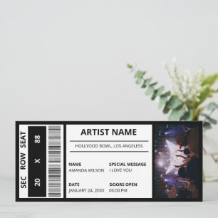 Aangepaste Concert Ticket Gift Idee DIY Event Tick Kaart