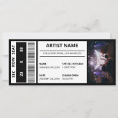 Aangepaste Concert Ticket Gift Idee DIY Event Tick Kaart (Voorkant)