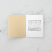 Aangepaste condoleance bericht Kaart voor verlies  (Binnen)