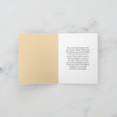 Aangepaste condoleance bericht Kaart voor verlies  (Binnen)