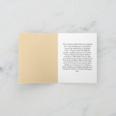 Aangepaste condoleance bericht Kaart voor verlies  (Binnen)