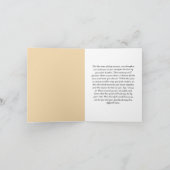 Aangepaste condoleance bericht Kaart voor verlies  (Binnen)