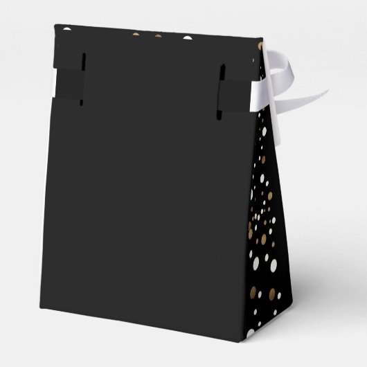 Aangepaste Confetti 50 en geweldige Birthday Gold  Bedankdoosjes (Achterkant)