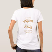Aangepaste Confetti Foto Trots Ouder Klas van 2026 T-shirt (Achterkant)