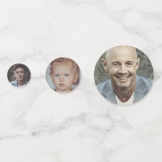 Aangepaste Confetti op jaardag (Voorkanten)