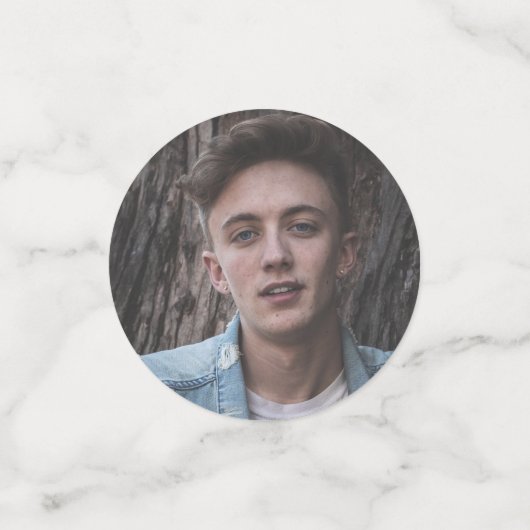 Aangepaste Confetti op jaardag (Kleine voorkant)