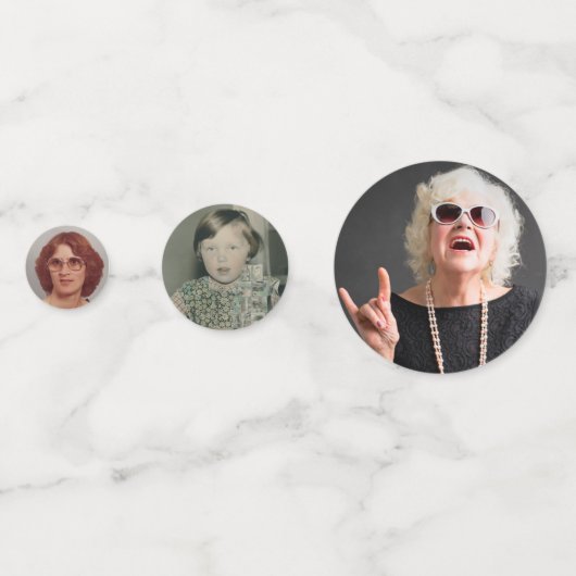 Aangepaste Confetti op jaardag (Voorkanten)