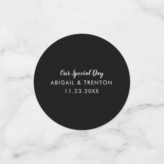 Aangepaste Confetti voor huwelijksdag (Kleine voorkant)