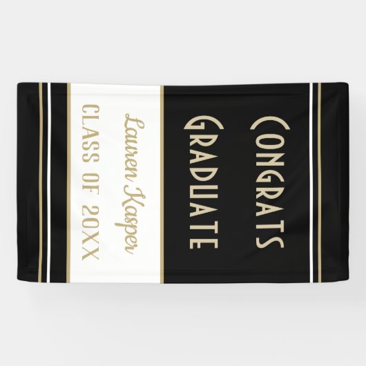 Aangepaste Congrats afstudeerder verticale banner (Horizontaal)