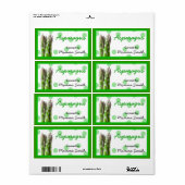 Aangepaste conservenetiketten voor asperges etiket (Full Sheet)