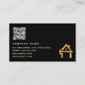 Aangepaste constructie Black Gold Home Building Lu Visitekaartje (Achterkant)