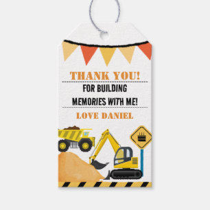 Aangepaste constructie thema Kind verjaardagscadea Cadeaulabel