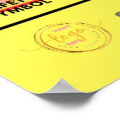 Aangepaste constructie Veiligheidswaarschuwing Med Poster (Hoek)