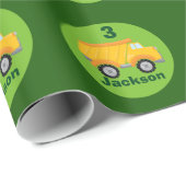 Aangepaste constructiedrong vrachtdag cadeaupapier (Rol Hoek)