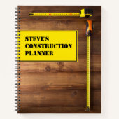 Aangepaste constructielaptop notitieboek