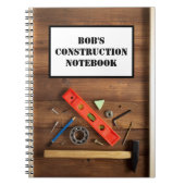 Aangepaste constructielaptop notitieboek (Voorkant)