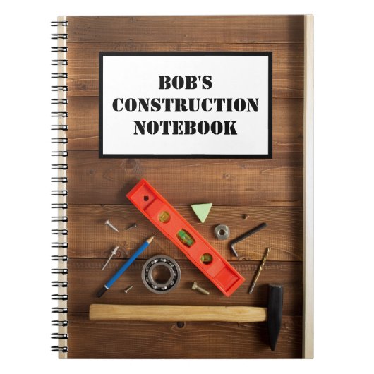 Aangepaste constructielaptop notitieboek (Voorkant)